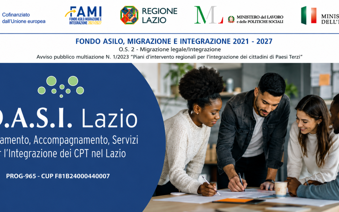 Diventa Agente Sociale Territoriale per il progetto O.A.S.I. Lazio: aperte le candidature